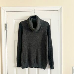 Theory Mixed Knit Turtleneck Cashmere Sweater